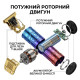 Акумуляторний тример для стрижки волосся, бороди та вусів Vintage T9 GW-9862 — електрична машинка для окантовки з 4 насадками, USB
