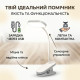 Акумуляторна настільна LED-лампа-прищіпка 5W (4000 mAh, 16 LED, USB), біла
