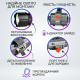 Потужний налобний ліхтар Bailong 3x18650 Type-C PM10-TG із зумом