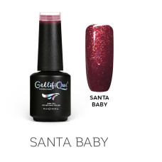 Професійний гель-лак Gellifique Santa Baby, 15 мл — Червоно-бордовий з шимером (Святковий)