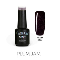 Професійний гель-лак Gellifique Plum Jam, 15 мл — Темно-сливовий з мікрошимером (Бордовий)